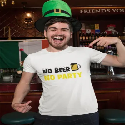 No beer no party, tricou cu mesaj