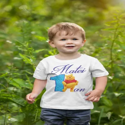 Winnie the pooh, se poate schimba numele si anul, tricou cu mesaj
