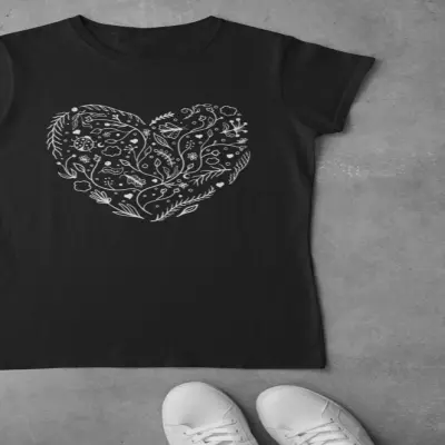 Heart inima- , tricou cu mesaj