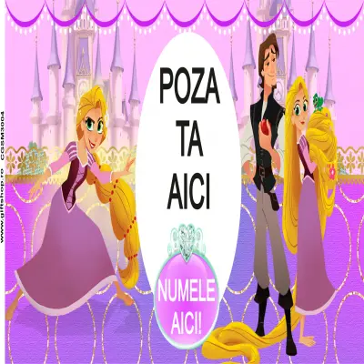 Rapunzel, model 6, cana din ceramica, 330ml, personalizata cu poza si text