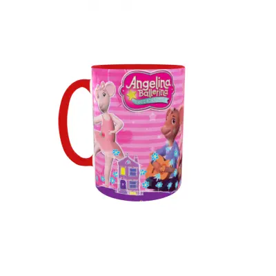 Angelina balerina, model 1, cana din ceramica, 330ml, personalizata cu poza si text
