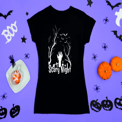 Scary night, tricou cu mesaj