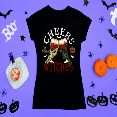 Cheers witches, tricou cu mesaj