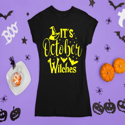 It`s october witches, tricou cu mesaj