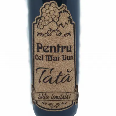 Pentru cel mai bun tata, editie limitata, vin rosu cabernet sauvignon, demisec, 750ml, 13.5% alcool