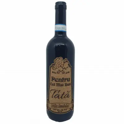 Pentru cel mai bun tata, editie limitata, vin rosu cabernet sauvignon, demisec, 750ml, 13.5% alcool
