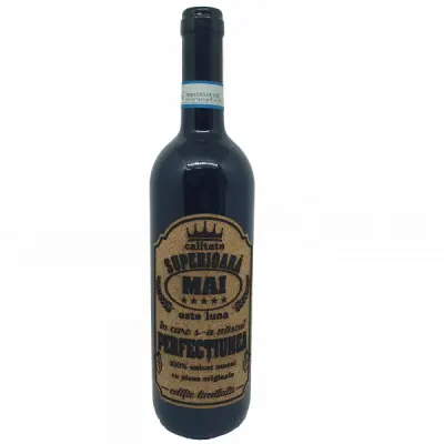 Mai este luna in care s-a nascut perfectiunea, editie limitata, vin rosu cabernet sauvignon, demisec, 750ml, 13.5% alcool
