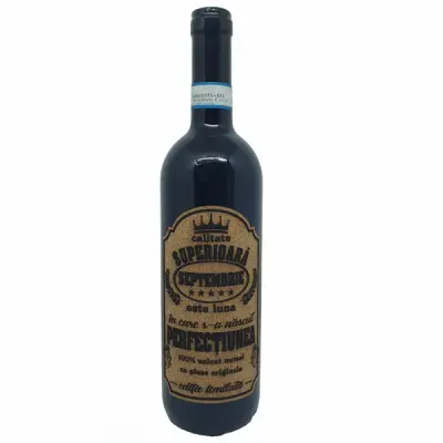 Septembrie este luna in care s-a nascut perfectiunea, editie limitata, vin rosu cabernet sauvignon, demisec, 750ml, 13.5% alcool