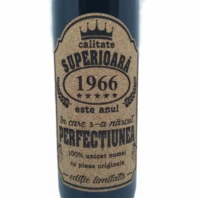 1966 este anul in care s-a nascut perfectiunea, editie limitata, vin rosu cabernet sauvignon, demisec, 750ml, 13.5% alcool