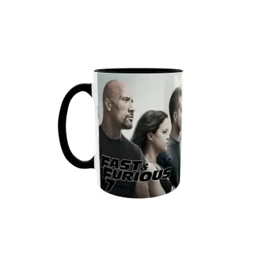 Fast and furious 7, model 1, cana din ceramica, 330ml