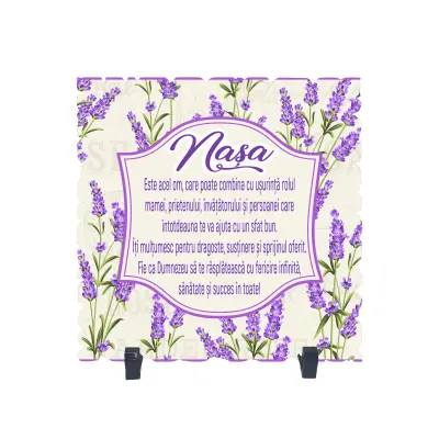 Nasa este acel om ... lavanda, placheta cu mesaj