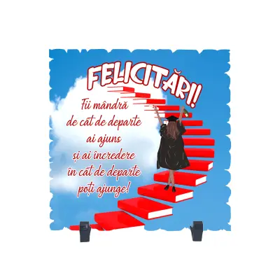 Felicitari fii mandra... , placheta cu mesaj