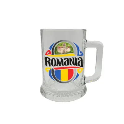 Castelul bran romania, halba cu mesaj