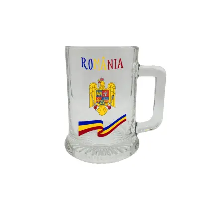 Stema romania, halba cu mesaj