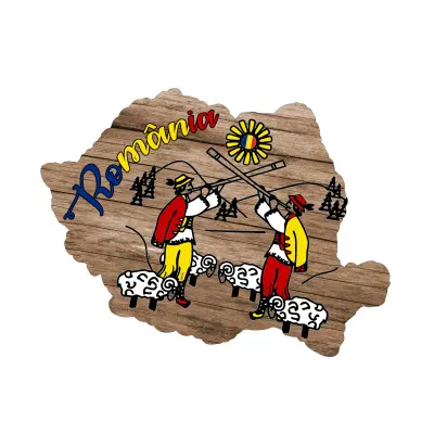 Harta romania, magnet frigider mgs022