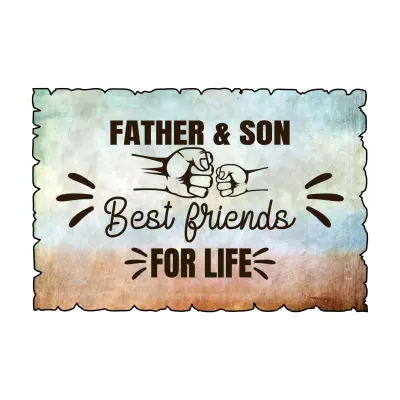 Father and sun best friends for life, magnet frigider mgs057