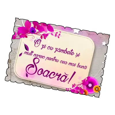 O zi cu zambete pentru cea mai buna soacra, magnet frigider mgs111