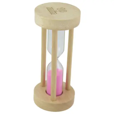 Clepsidra din lemn cu nisip colorat, 10 minute - 11 cm