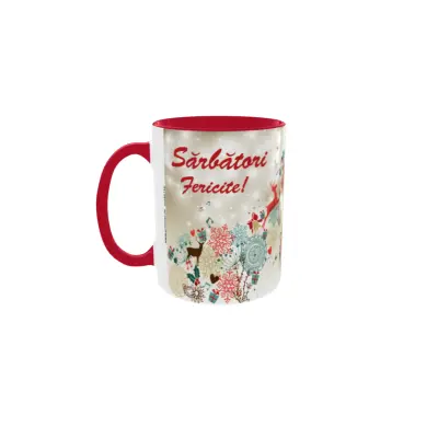 Sarbatori fericite, cana ceramica, 330ml, model cgs1712