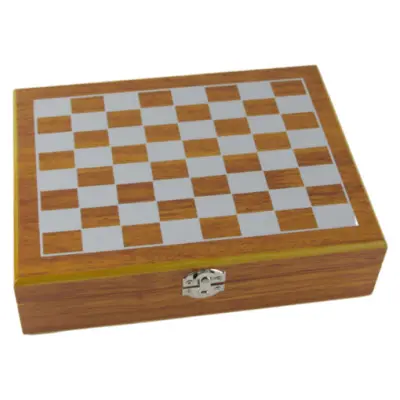 Set cadou sah pentru barbati cu plosca, 2 pahare, palnie, briceag