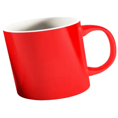 .interior alb, cana rosie termosensibila, din ceramica, personalizata