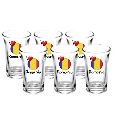 I love romania, set 6 pahare shout, model 28bs