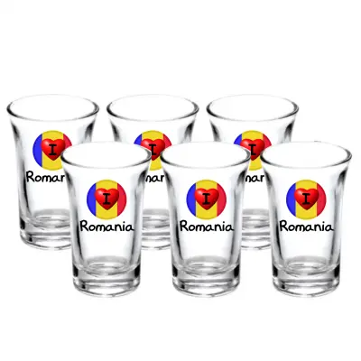 I love romania, set 6 pahare shout, model 29bs