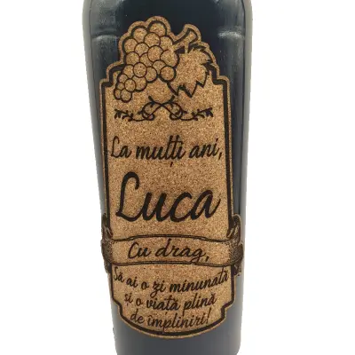 La multi ani luca, editie limitata, vin rosu cabernet sauvignon, demisec, 750ml, 13.5% alcool