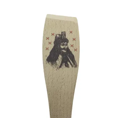 Spatula lemn, vlad tepes dracula romania, suvenir, 30 cm