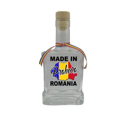 Made in prahova romania, sticla cu mesaj plata, 250 ml, model divgs179 06 25