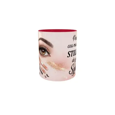 Pentru cea mai buna stilista de gene, cana ceramica, 330ml, cgs1824